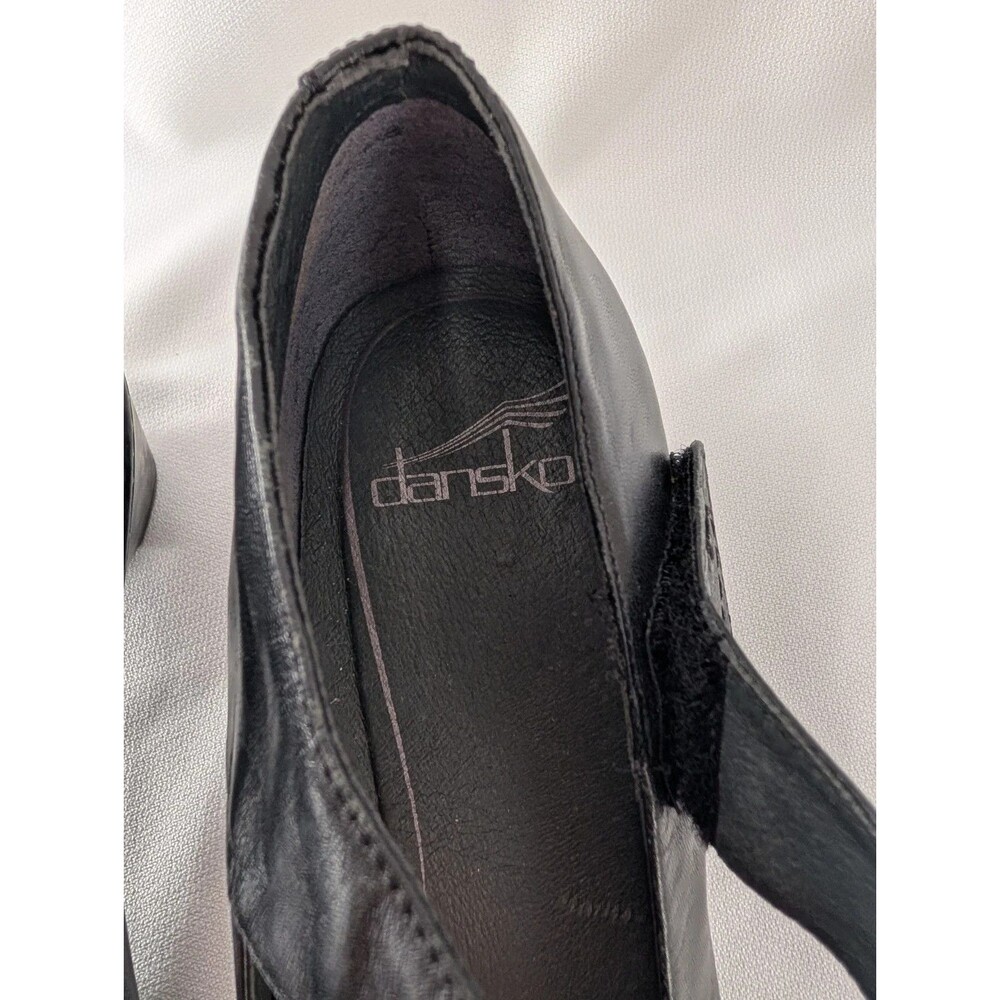 DANSKO Bess Kidskin Mary Jane Pumps Womens Black Leather Shoes Sz 41/10.5 - Picture 8 of 10